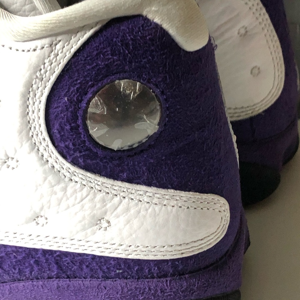 Air Jordan 13 Lakers Mens Size 10 Sneakers Shoes - Picture 5 of 9